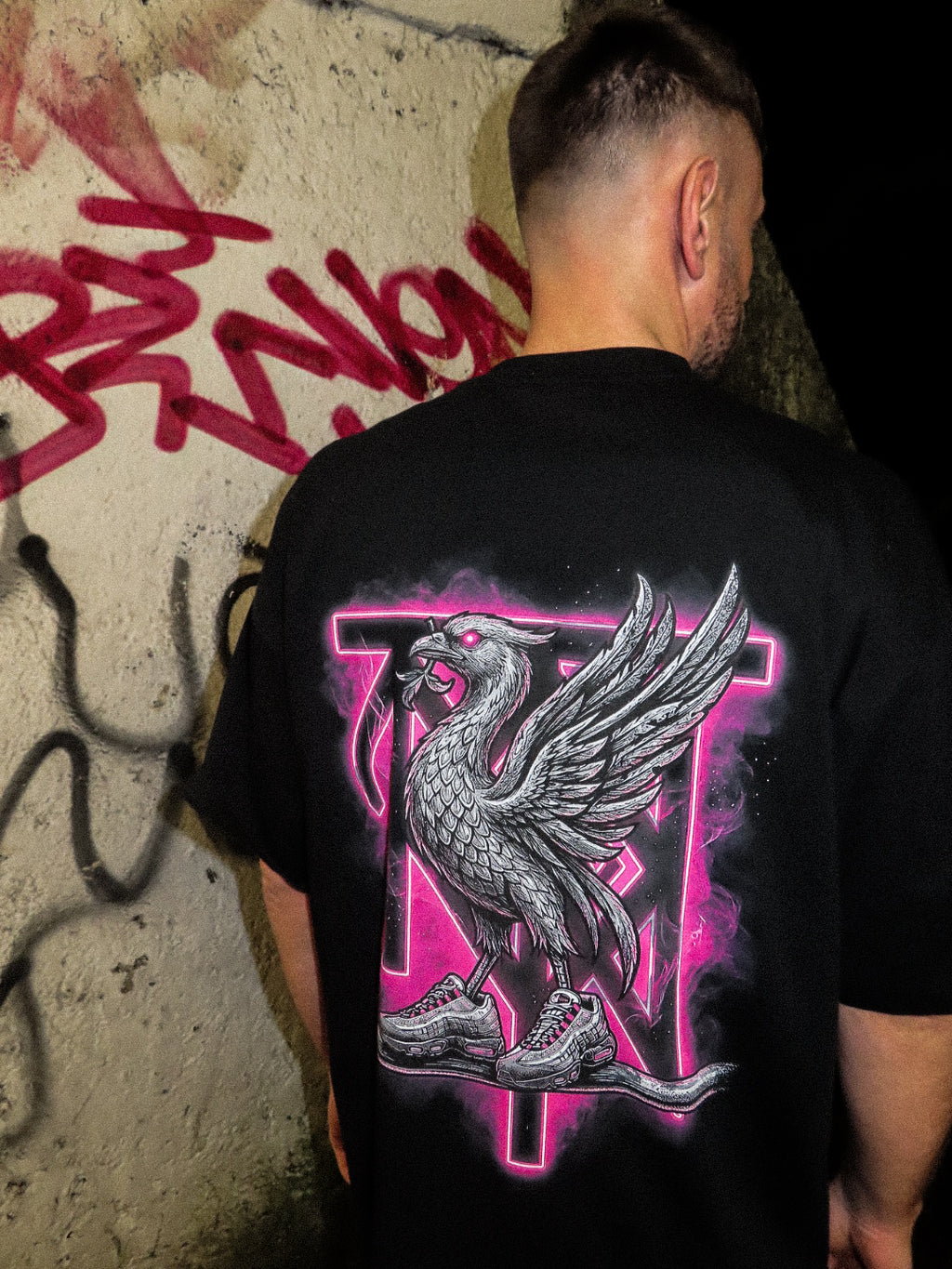'Techno By The Mersey' Tee — Pink