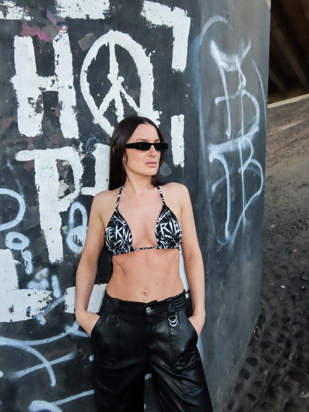 Tekno Tribe Bikini Top Black