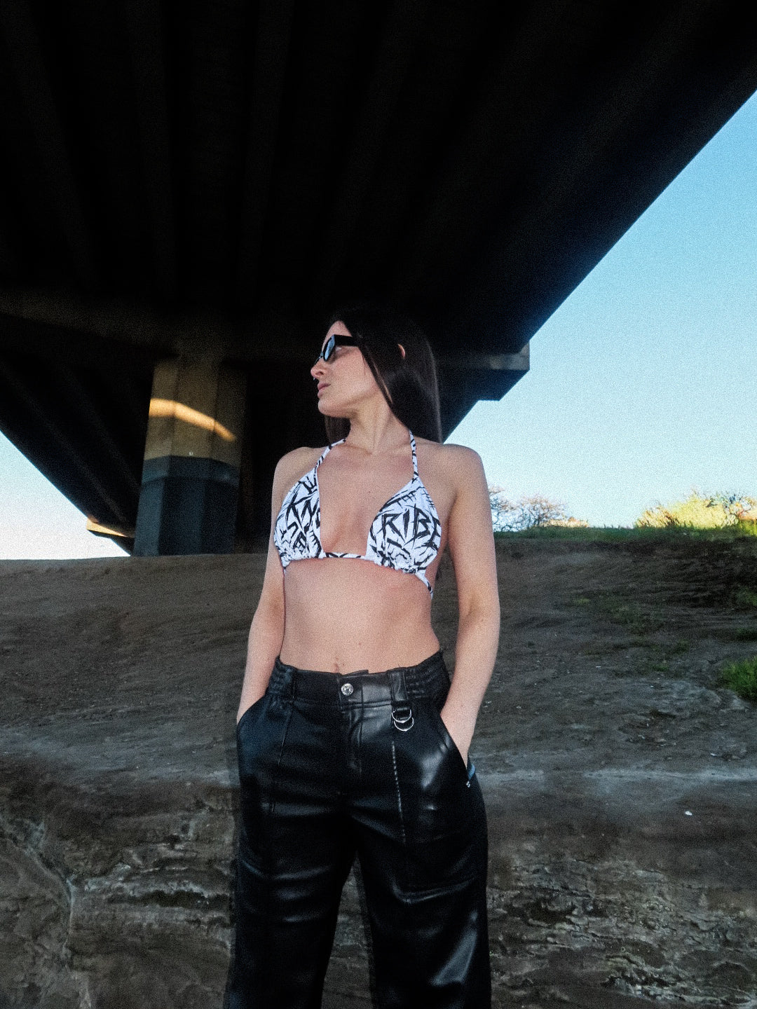 Tekno Tribe Bikini Top white