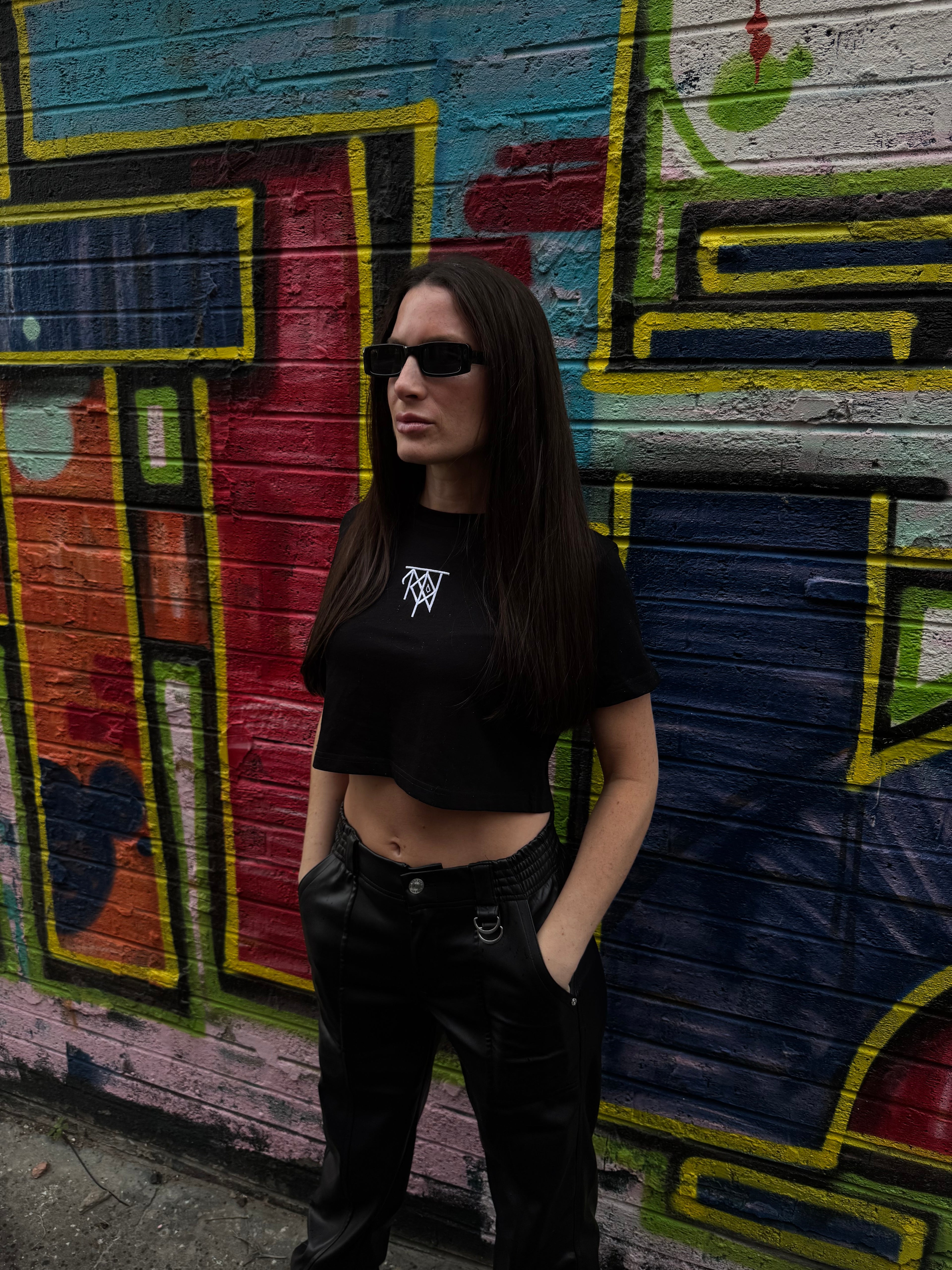 'Tribe Kiss' Crop Tee