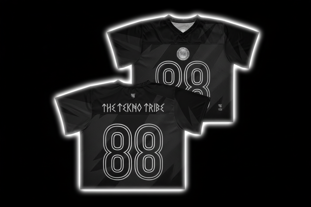 Black Jersey - Black BG Silver Glow
