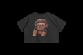 Crop Tee Back 2 on black