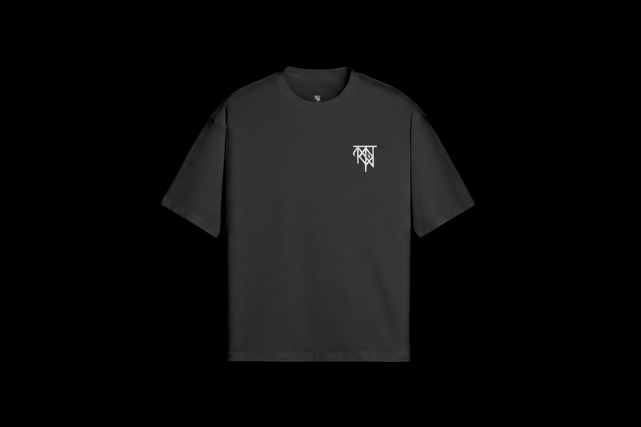 Follow That Tune Tee Front on black