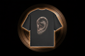 Follow That Tune Tee vinyl groove outline