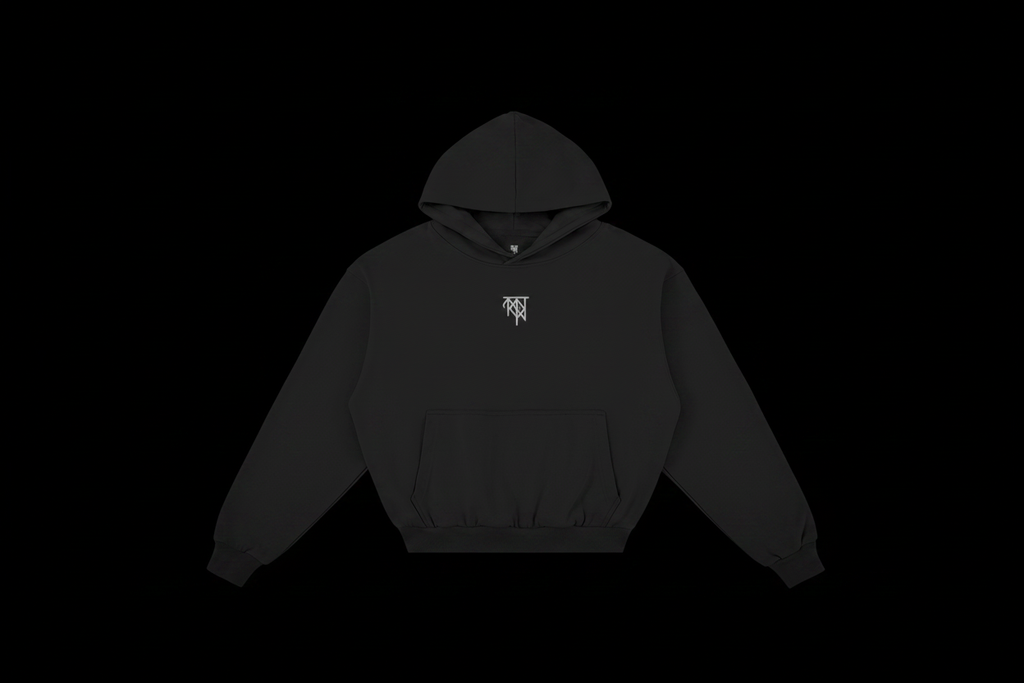 Hoodie on black background