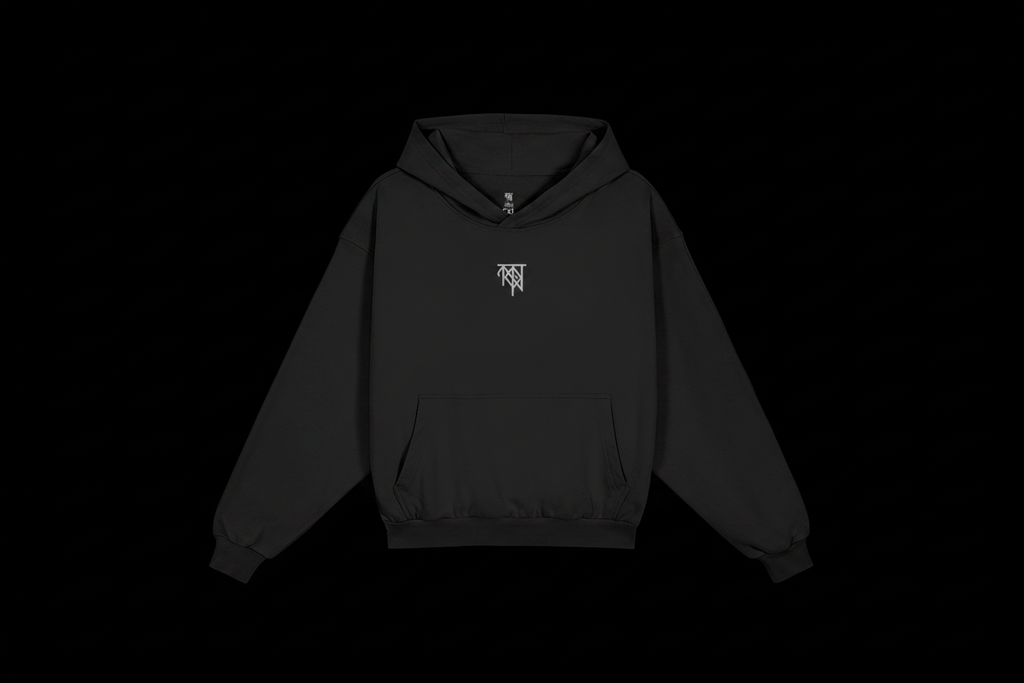 Hoodie on black background