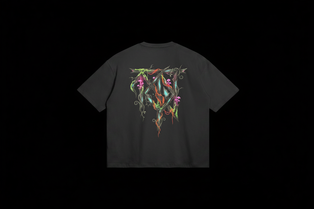 Tribe Roots Tee Back 2 on black