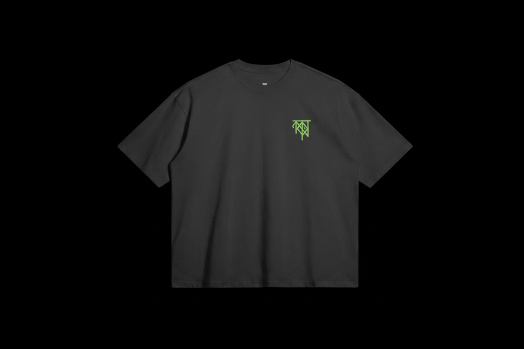 Tribe Roots Tee Front on black